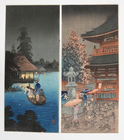 Two Japanese Woodblock Prints