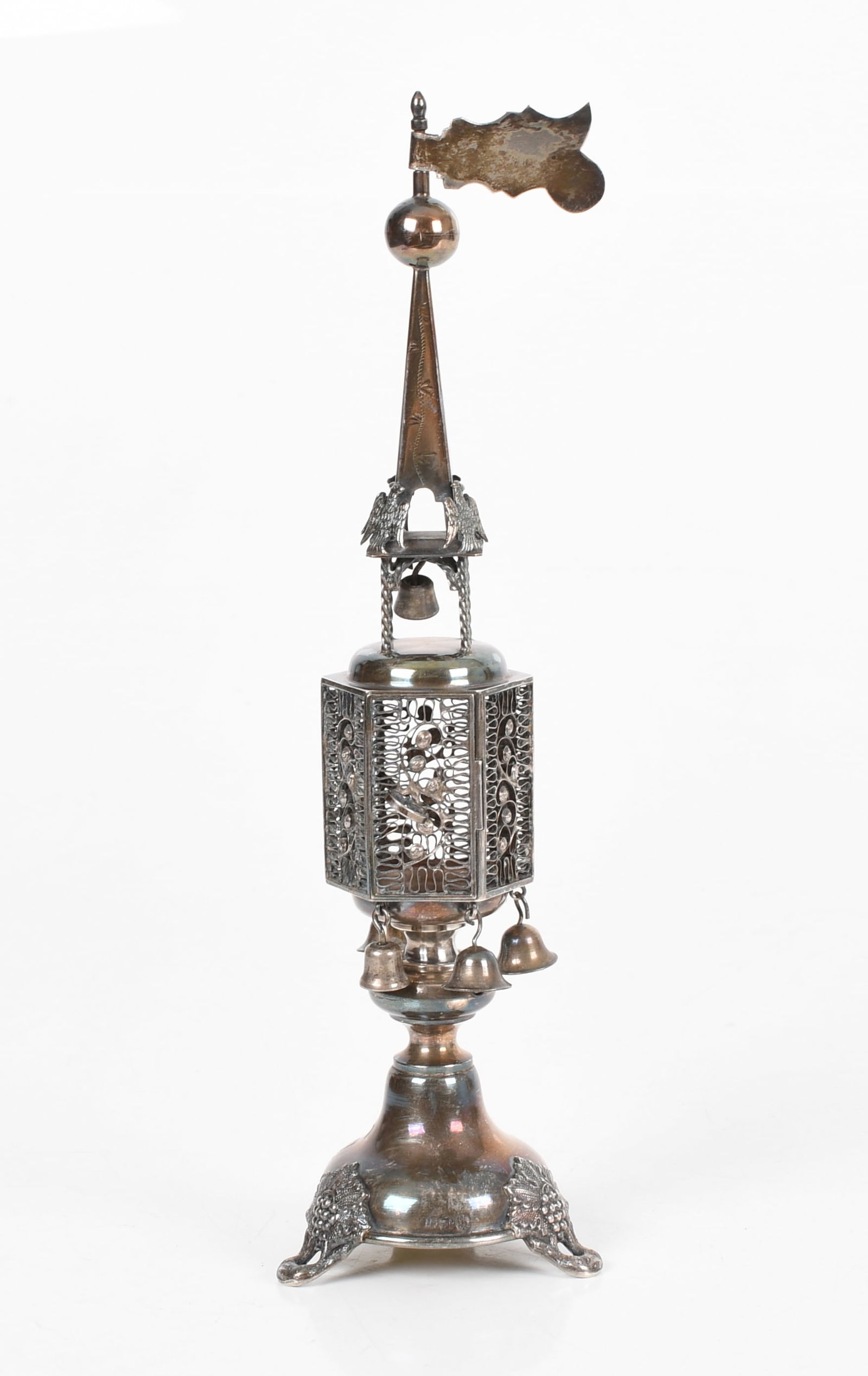 A Polish Silver Filigree Spice Tower (1 of 9)