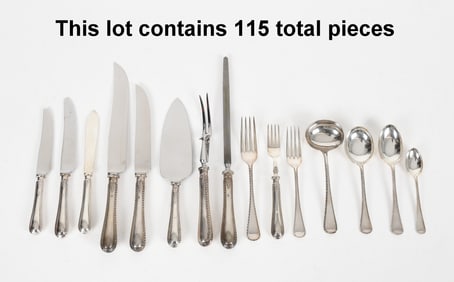 Sterling Silver Flatware Service, James Dixon and Sons