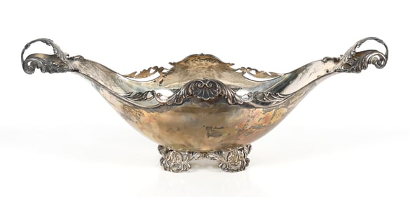 A Large Silver Continental Centerpiece