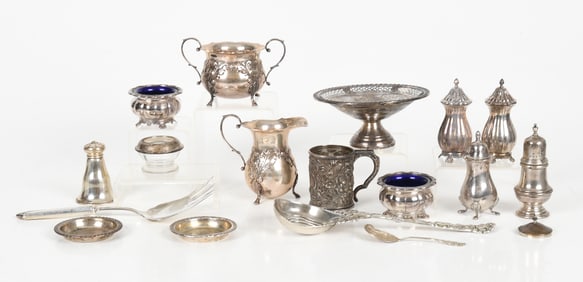 A Group of Sterling Silver Tableware