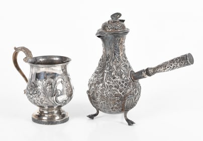 Two Pieces of 19th Century American Silver Including Kirk and Son
