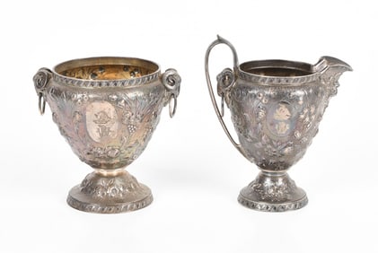 Two Pieces of Gorham Repousse Sterling Silver
