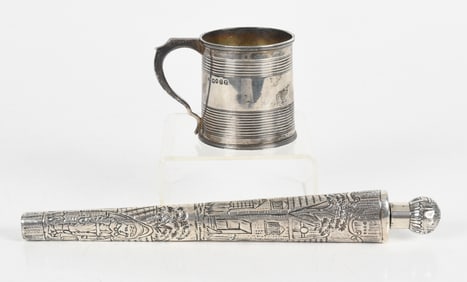 Two Pieces of English Sterling Silver