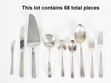 A Partial Sterling Silver Flatware Service, Old Lace by Towle