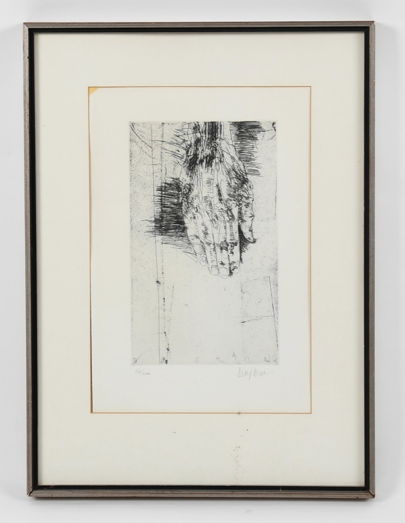 Leonard Baskin (1922-200), Etching: Leonard Baskin (1922-200), Etching Untitled, c. 1969-1970, from the series "Titus Adronicus [William Shakespeare]", from a numbered edition, no. 52/200, pencil signed at the botto
