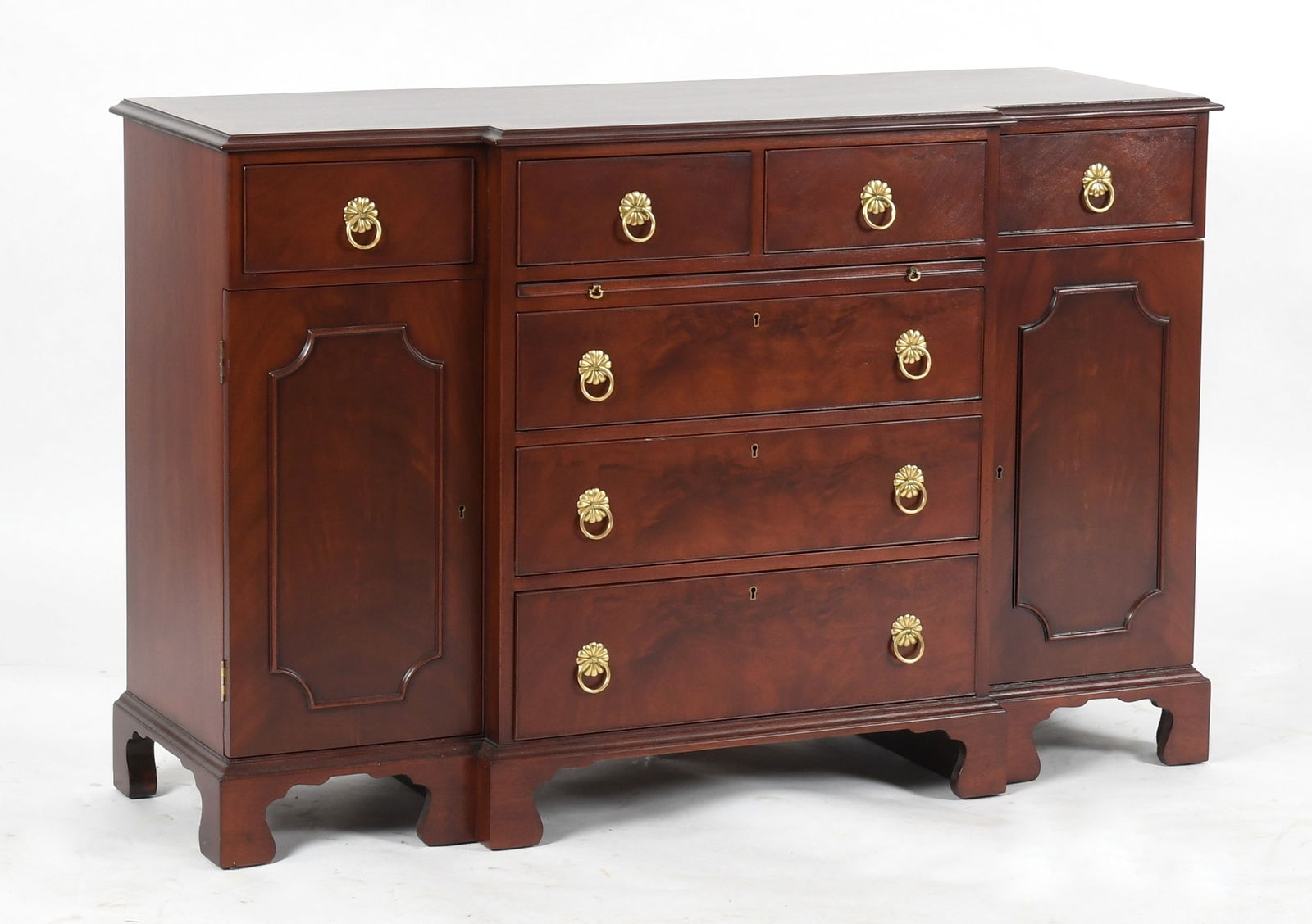 Bevan Funnell Reprodux English Breakfront Cabinet