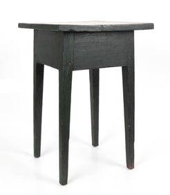 Federal Green-Painted Softwood Side Table / Stand, Early 19th Century