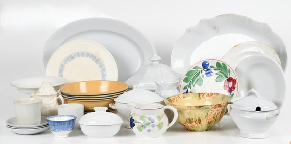 Extensive Assembled Group of English Ironstone and Related Tablewares