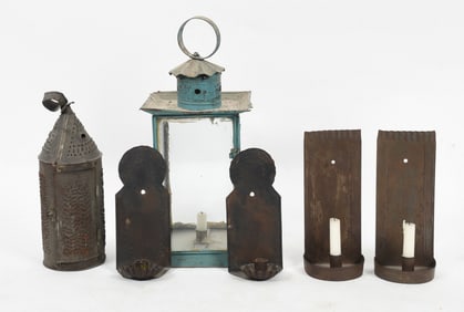 Group of Six Lightning Devices, 19th Century