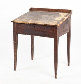American Paint Decorated School Desk, 19th Century