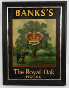 A Large Decorative Hotel Sign