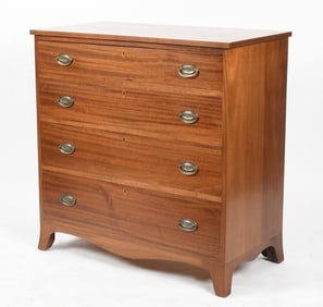 Bench-Made Federal Style Inlaid Mahogany Chest of Drawers