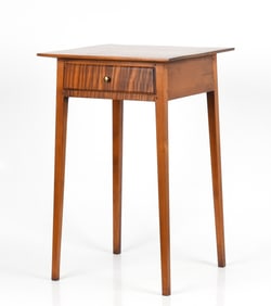 Eldred Wheeler Federal Style Cherry Splay Leg Stand, Massachusetts