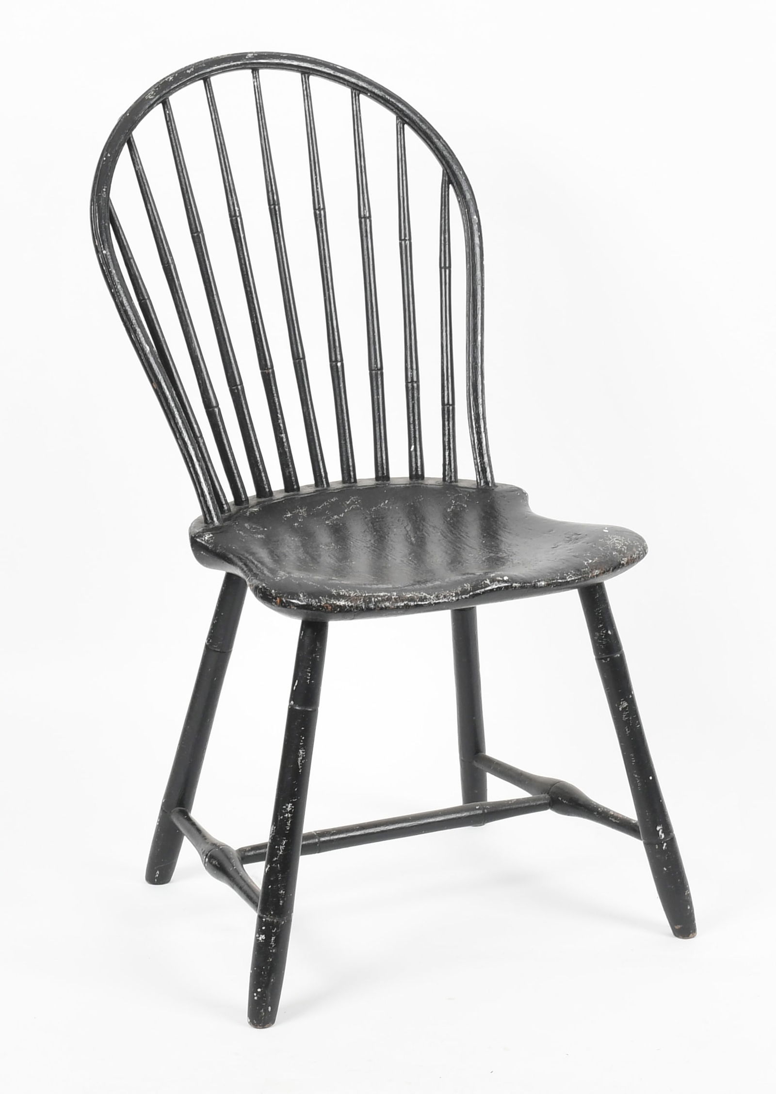 Delaware Valley Bamboo-Turned Balloon Back Windsor Chair, William Cox (1 of 9)