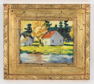 Evelyn Marie Allen Faherty (New Hope, PA 1919-2015), Oil on Masonite