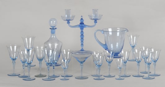 A Group of 20th Century Venetian Glass