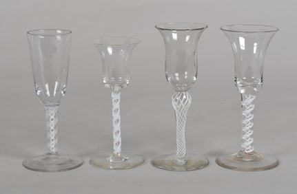 Four Cotton Twist Wine Glasses