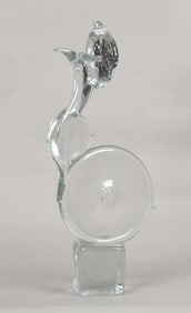 An Abstract Glass Sculpture