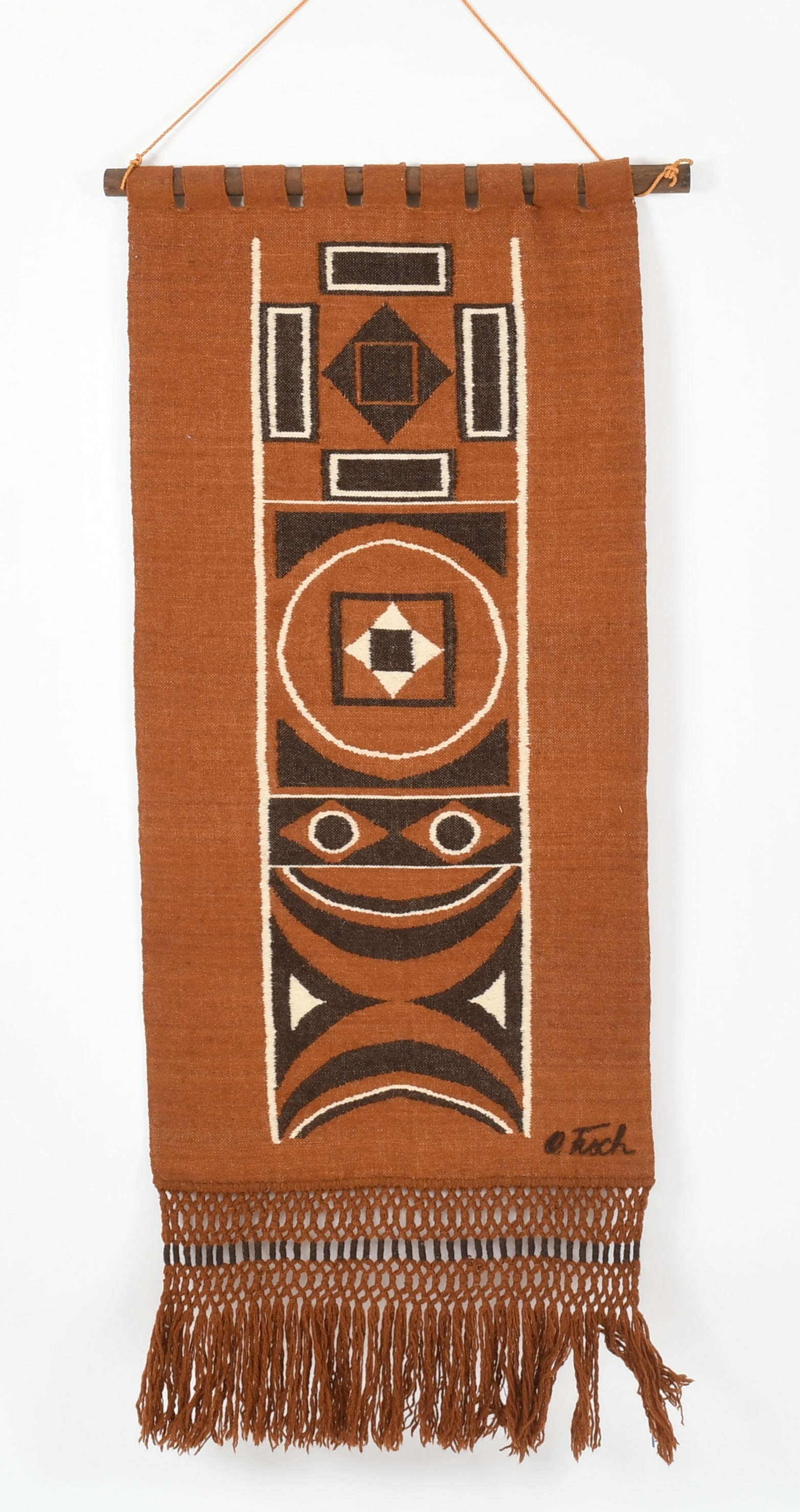A Mid 20th Century Woven Wool Wall Hanging (1 of 6)
