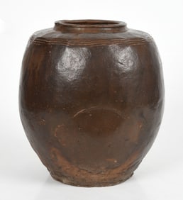 A Large Japanese Pottery Jar