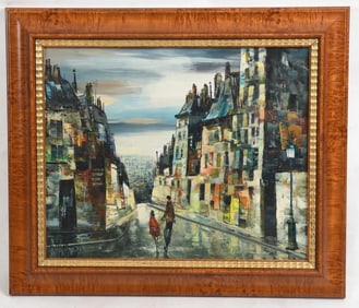 Marc Selva (20th c. ) Oil on Canvas