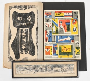 Three Mid 20th Prints, Two by Abraham P. Hankins (1903-1963)
