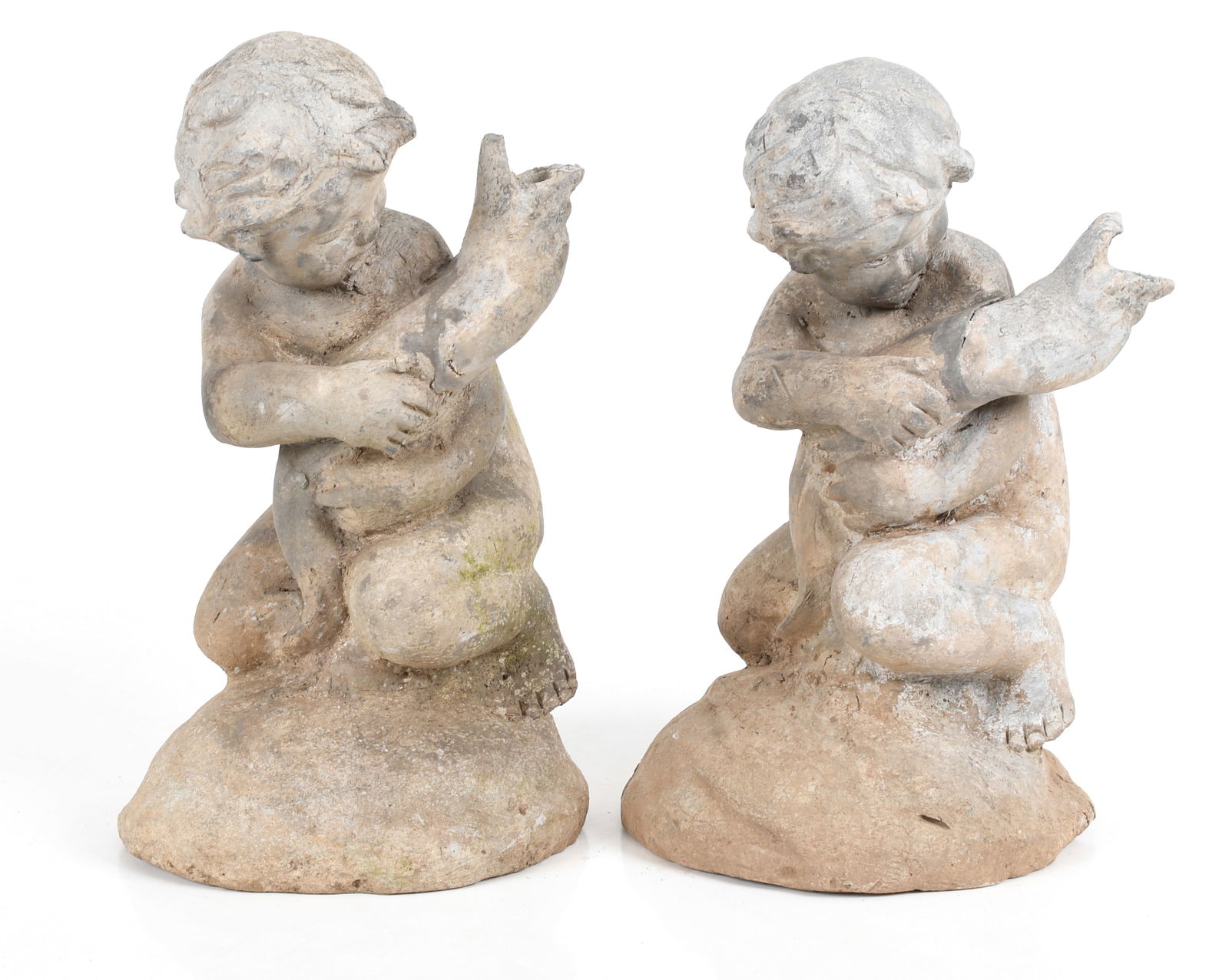 Two Diminutive Figural Lead Fountains, 20th Century (1 of 7)