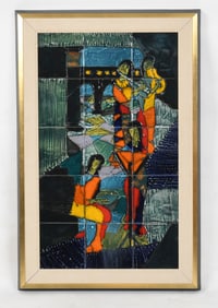 Harris Strong (1920-2006), Framed Tile Wall Panel