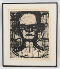 Lester Johnson (1919-2010) Etching