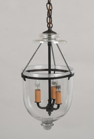 Smoke Bell Lantern Lighting Fixture, 20th Century