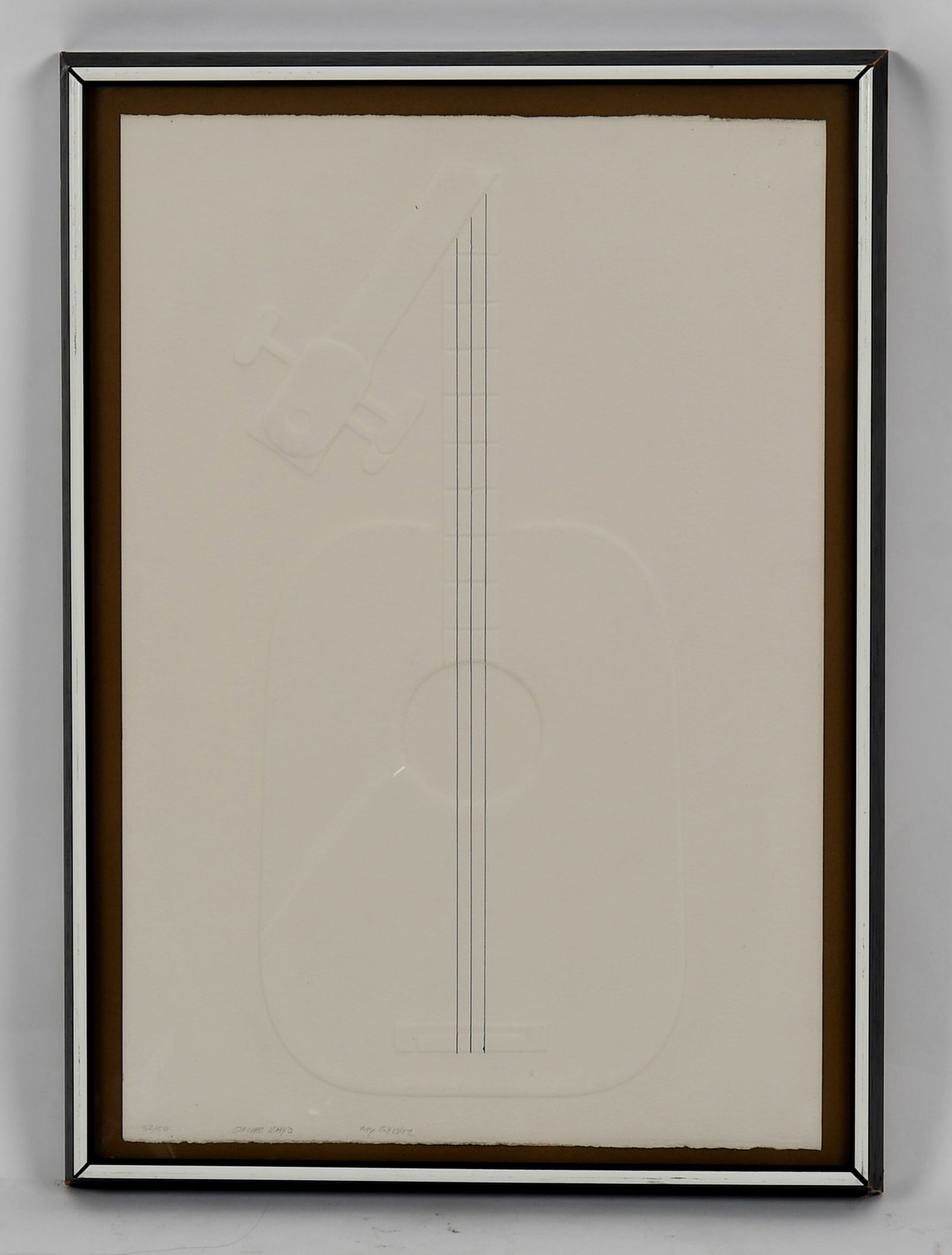 Omar Rayo (Columbian 1928-2010), Embossed Paper and Silkscreen Print (1 of 6)