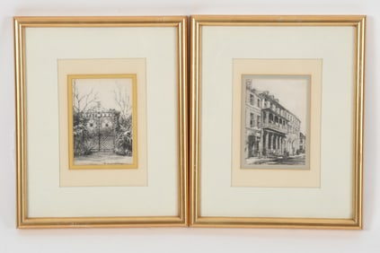Elizabeth O'Neil Verner (1883-1979), Two Framed Etchings