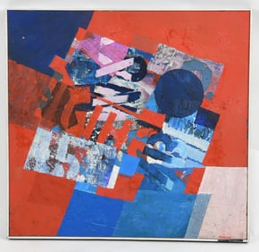 Anthony Krauss (American, 20th Century), Acrylic on Canvas Mounted Board
