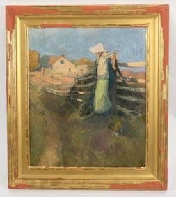 Albert Hencke (1865-1936), Oil on Board