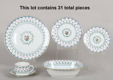 A Partial Service for Six, A Raynaud & Cie, Limoges France, 31 pcs
