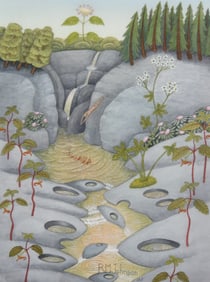 Robert M Johnson (Born 1943) Gouache & Watercolor on Paper