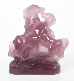 Alexis Hinsberger for Daum, Pate-de-Verre Sculpture