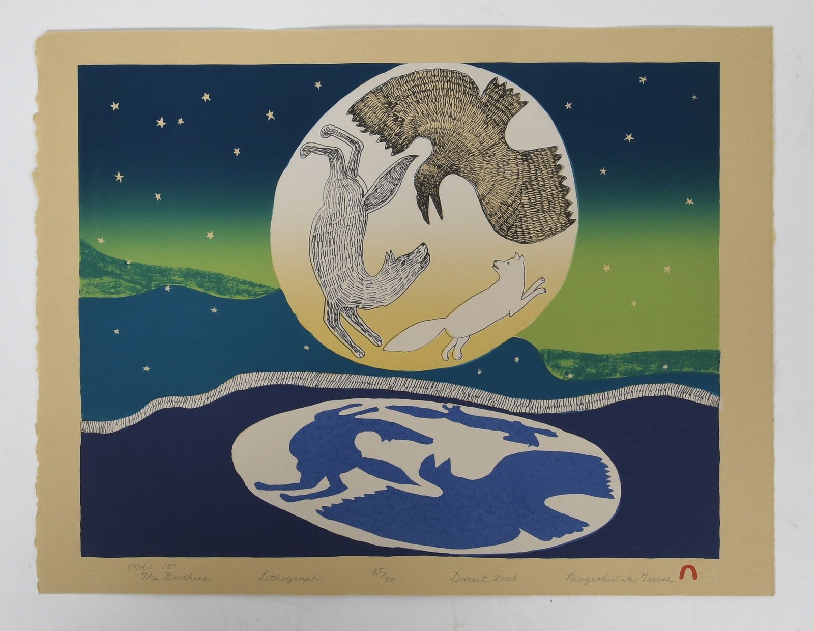 Ningeokuluk Teevee (b.1963), Lithograph (1 of 5)