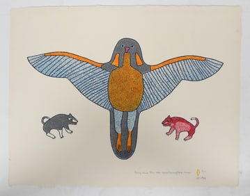 Marion Tuu'luuq (Inuit, 1910 -2002), Stonecut and Stencil