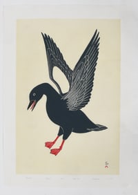 Kananginak Pootoogook (Inuit, 1935 -2010), Stonecut Print