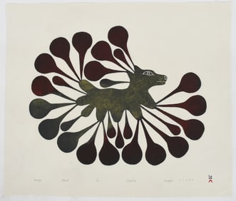 Kenojuak Ashevak (1927-2013), Stonecut Print