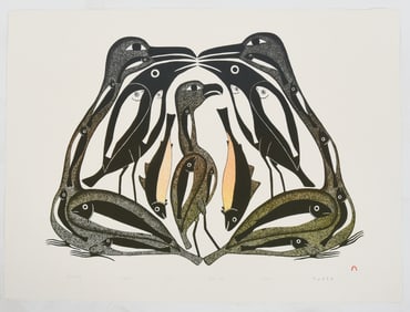 Kenojuak Ashevak (Inuit, 1927-2013), Lithograph
