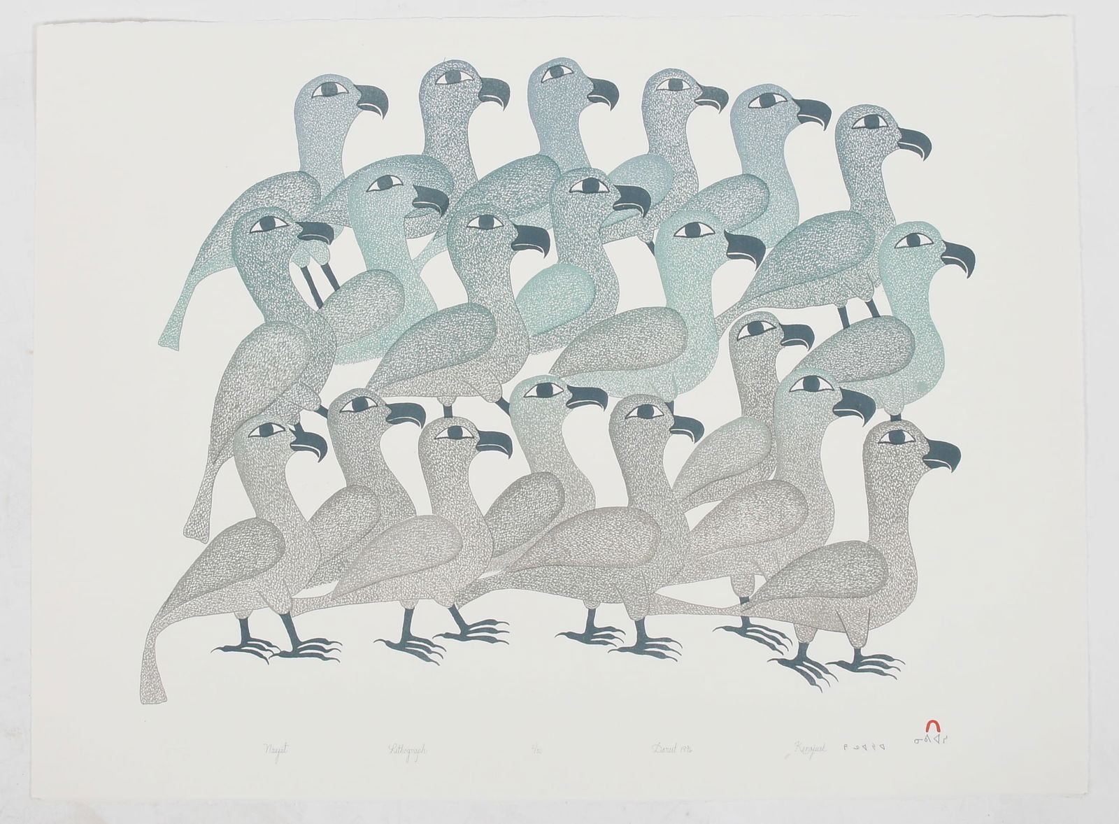 Kenojuak Ashevak (Inuit, 1927 -  2013), Lithograph (1 of 6)