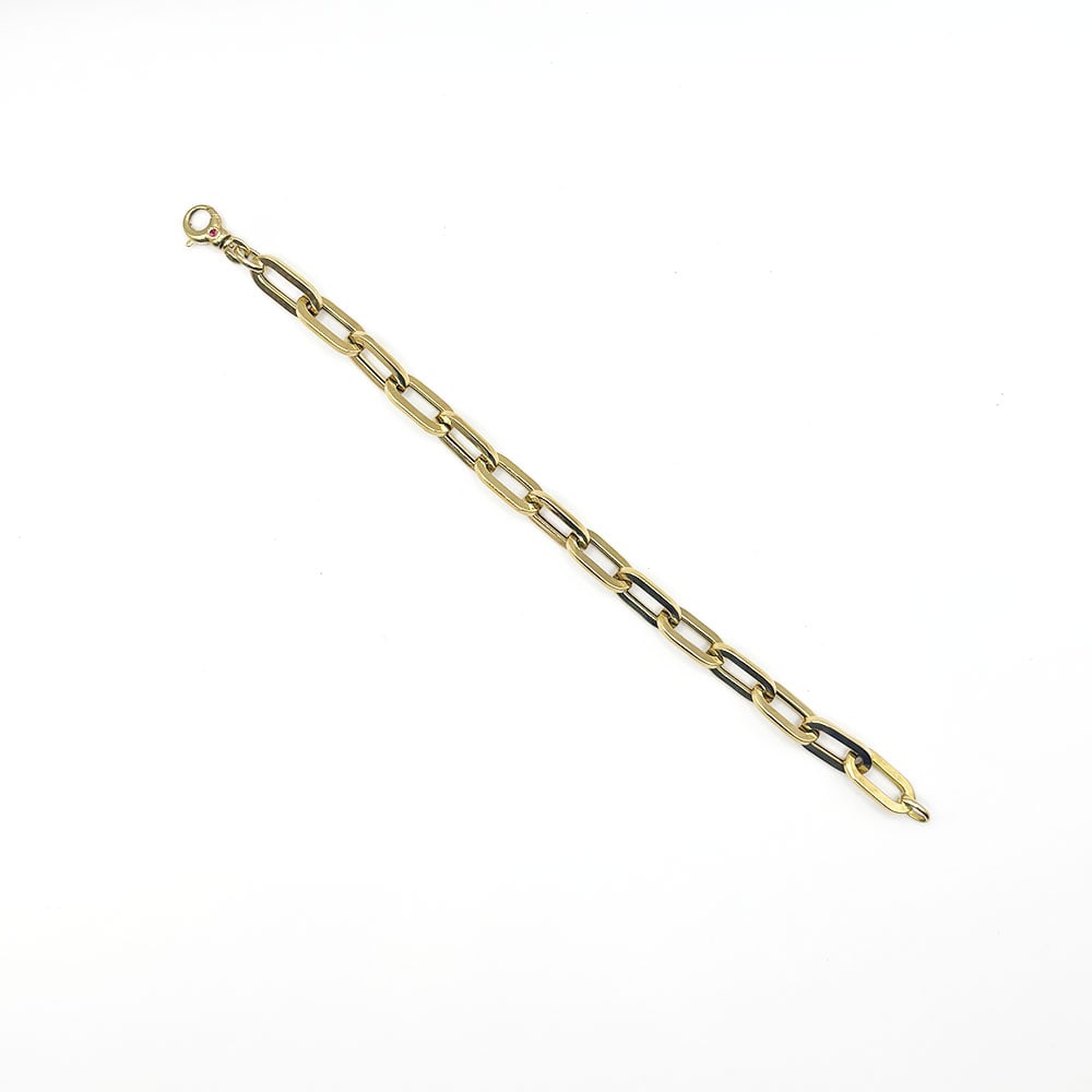 Roberto Coin 18K Paper Clip Link Bracelet (1 of 2)