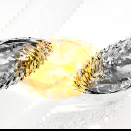 VCA Van Cleef Arpel Yellow Sapphire Gold and Diamond Ring