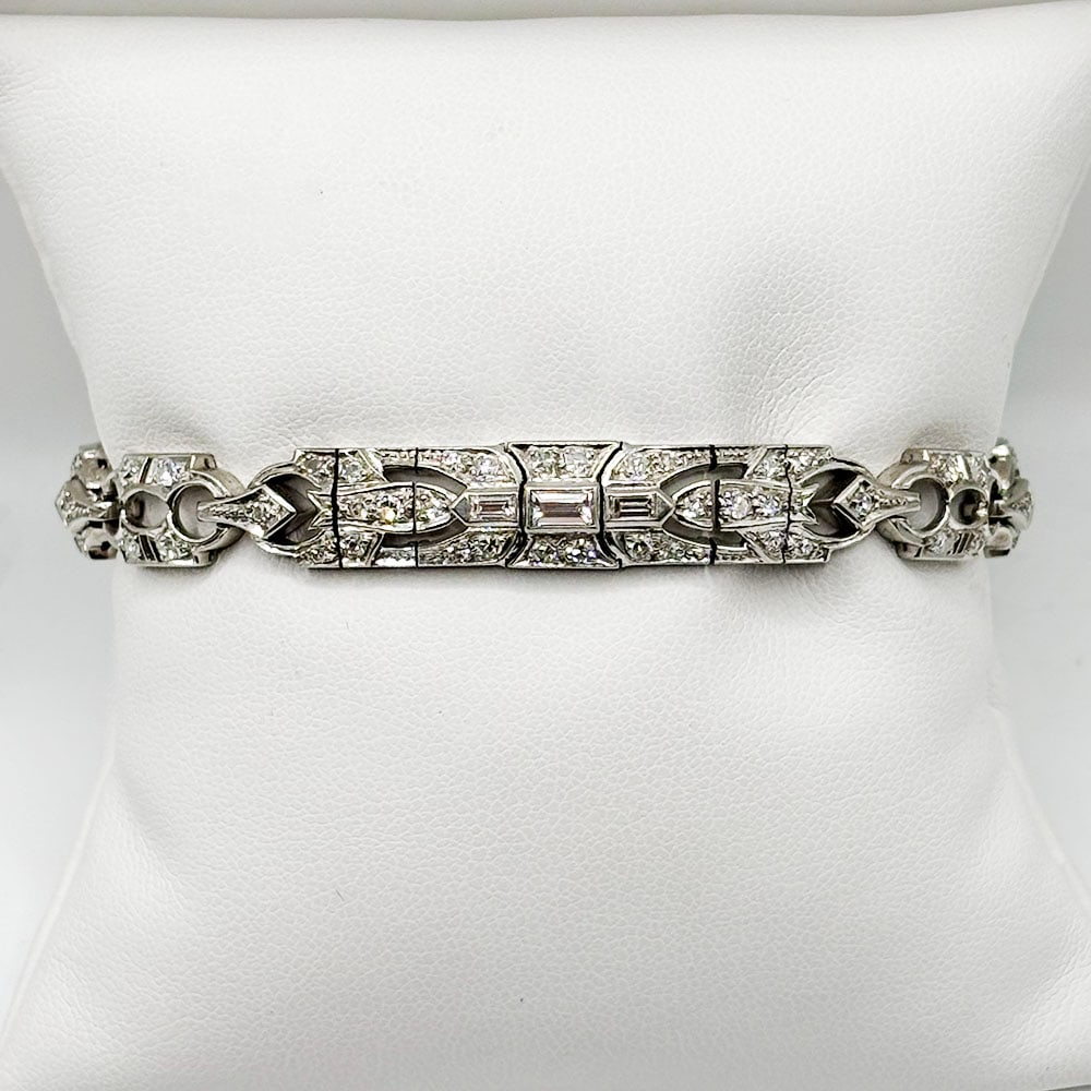 Art Deco Bailey Banks & Biddle Diamond Bracelet (1 of 4)