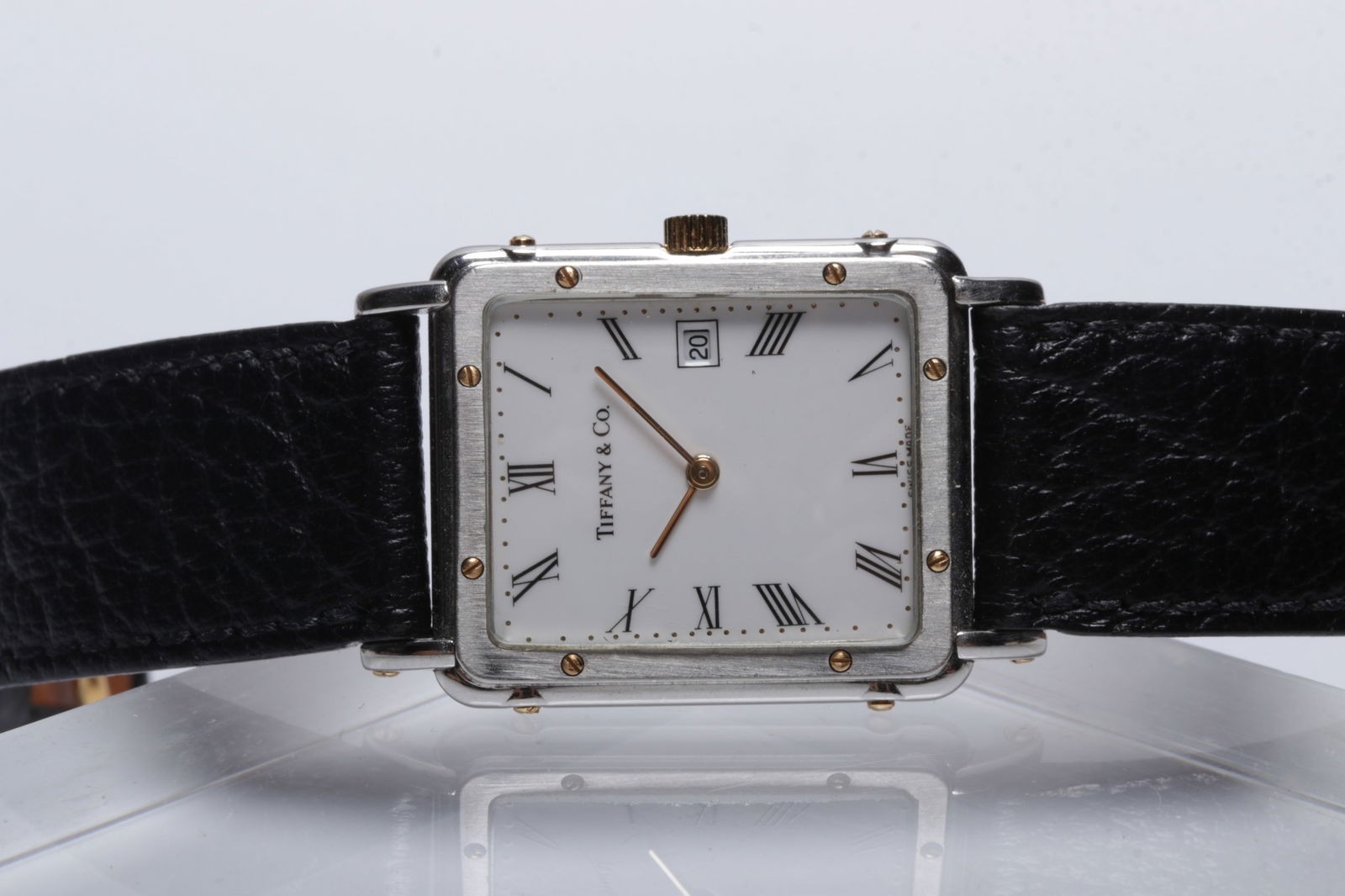 A Tiffany & Co. Stainless Steel Tank Watch (1 of 5)