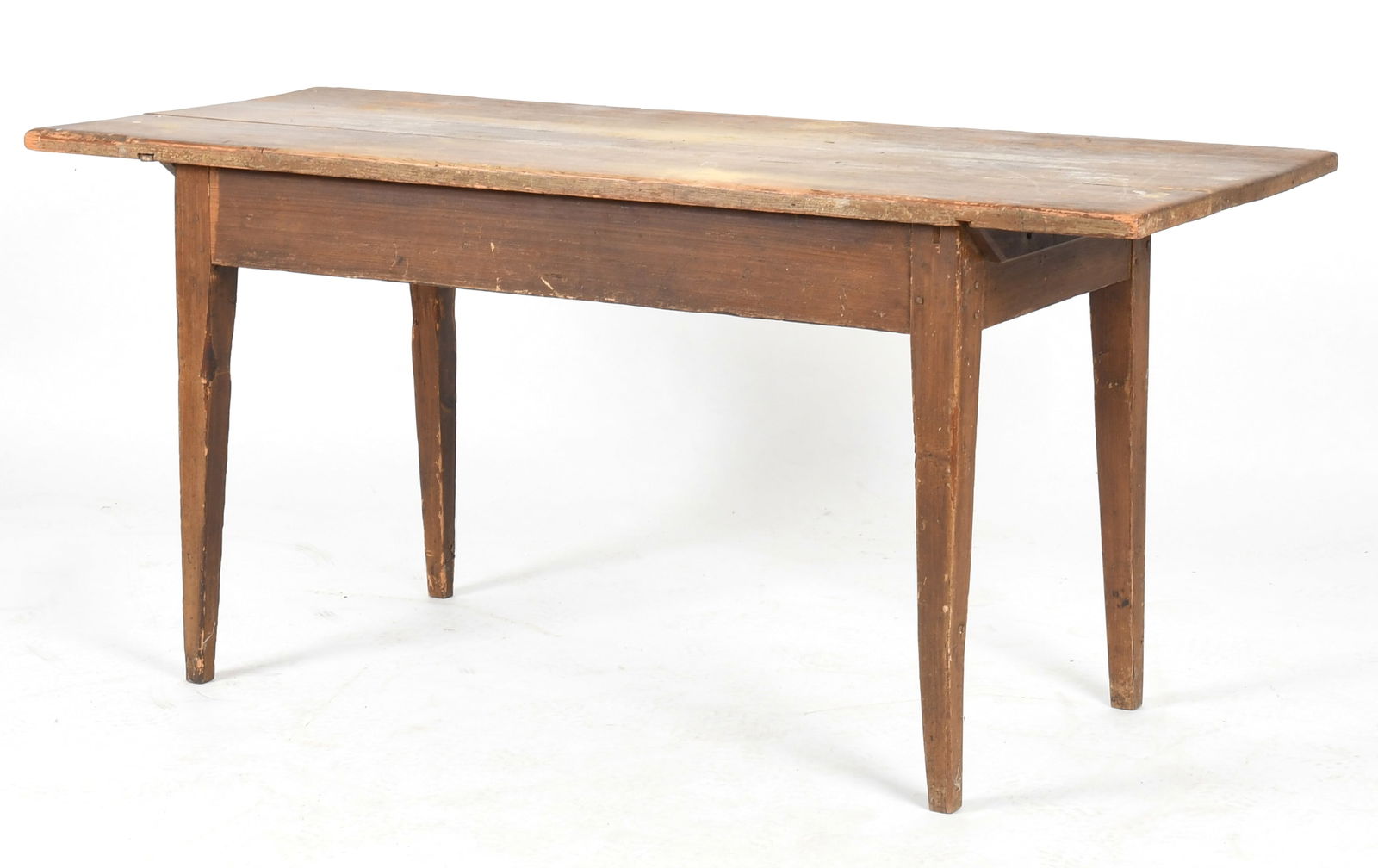 American Country Paint Decorated Pin-Top Farm Table, Early 19th Century (1 of 7)