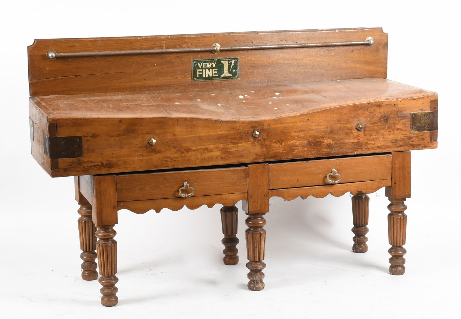 Imposing French Provincial Mixed Wood Butcher's Block, 19th Century (1 of 11)